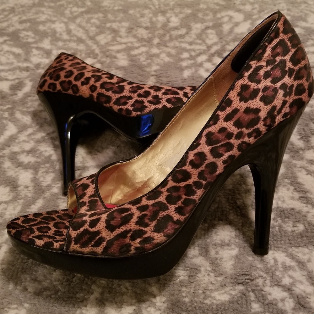 JLo Leopard Heels